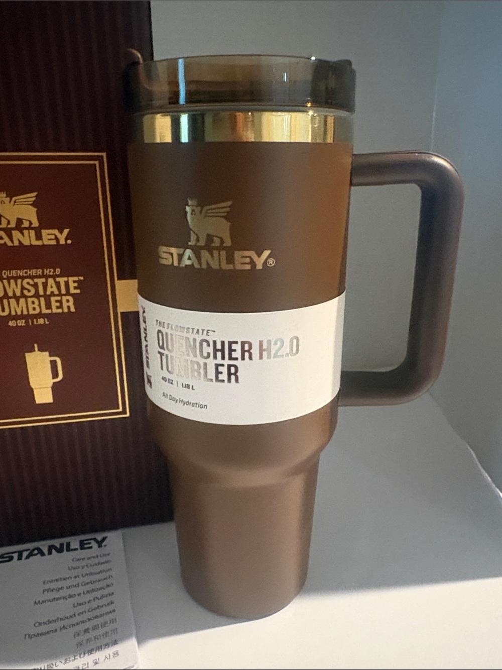 Stanley Brown Insulated H2.0 Tumbler with Handle